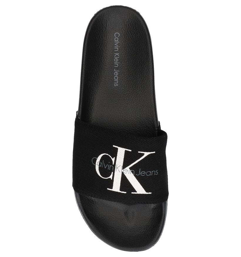 Zwarte Slippers Calvin Klein Viggo in stof (241609)