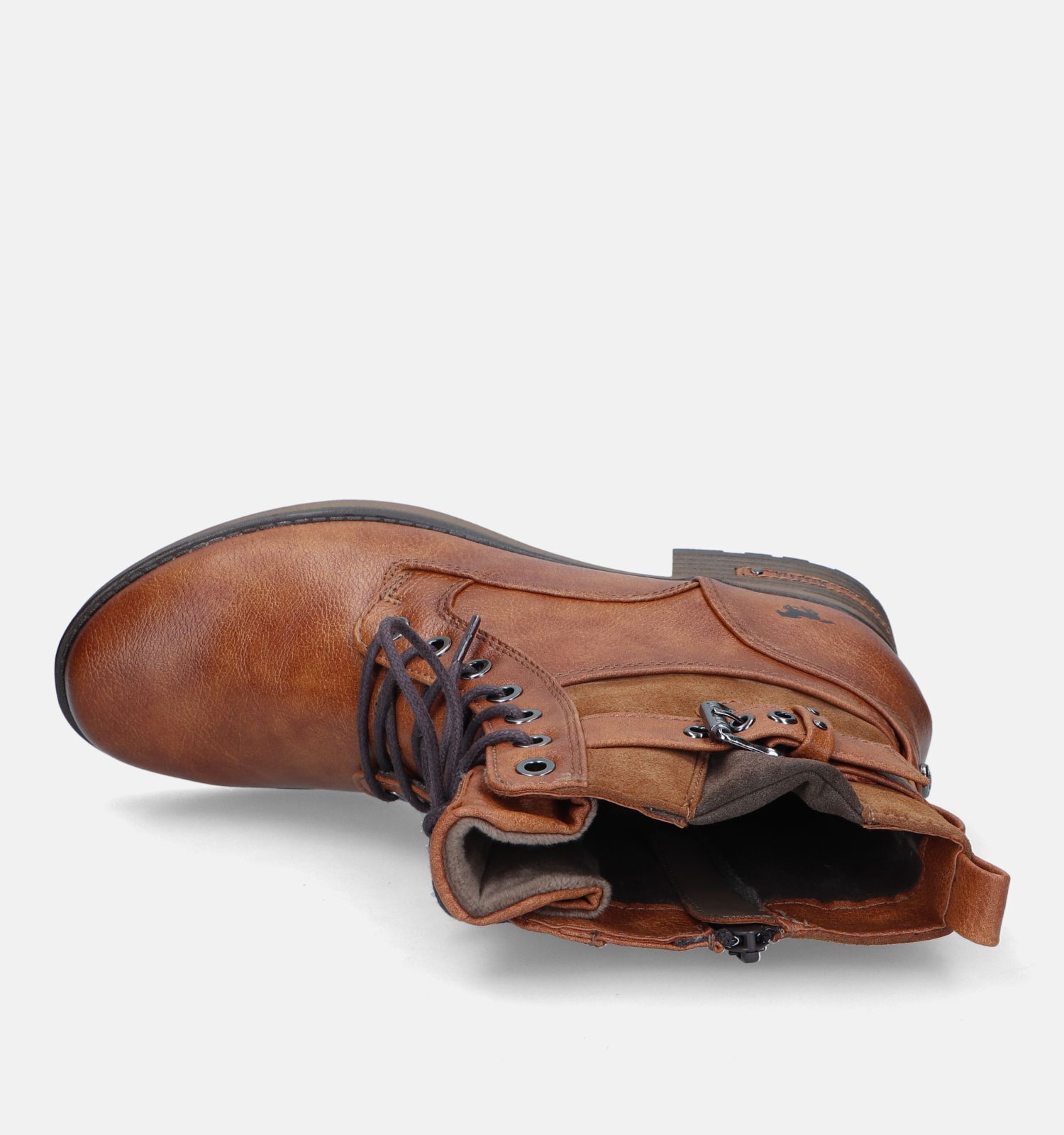 Mustang Cognac Veterboots Dames Boots Online op TORFS.BE