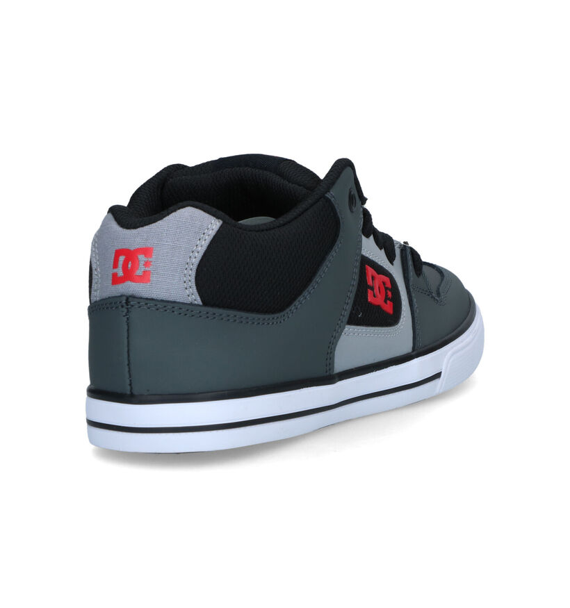 DC Shoes Pure Mid Grijze Sneakers in leer (319505)