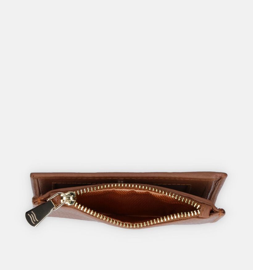 Crinkles Porte-monnaie zippé en Noir pour femmes (340522)