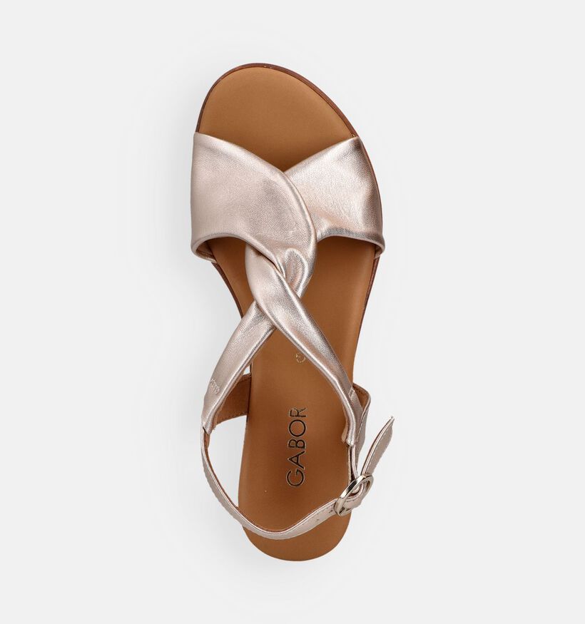 Gabor Gouden Sandalen met sleehak voor dames (371131)