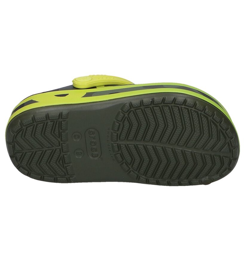 Crocs Crocband Multi Graphic Nu-pieds en Vert en synthétique (245180)