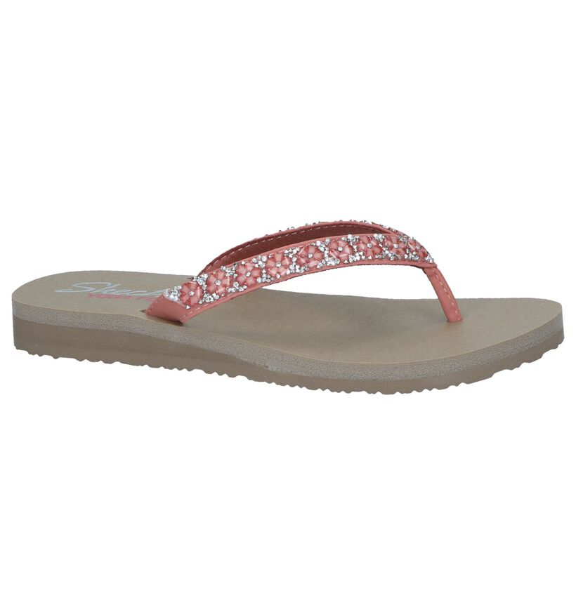 Roze Teenslippers Skechers Meditation Daisy Delight in kunstleer (247180)