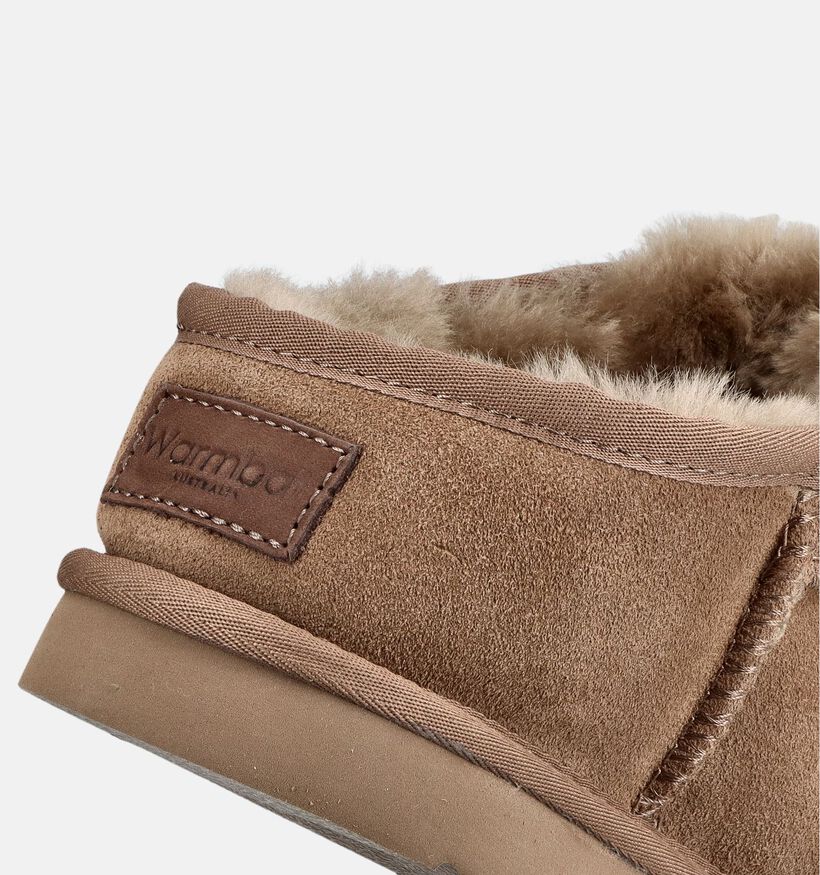 Warmbat Conner Pantoufles ferm&eacute;es en Cognac pour hommes (379305)