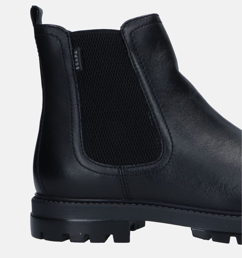 Scapa Zwarte Chelsea boots voor heren (332566)