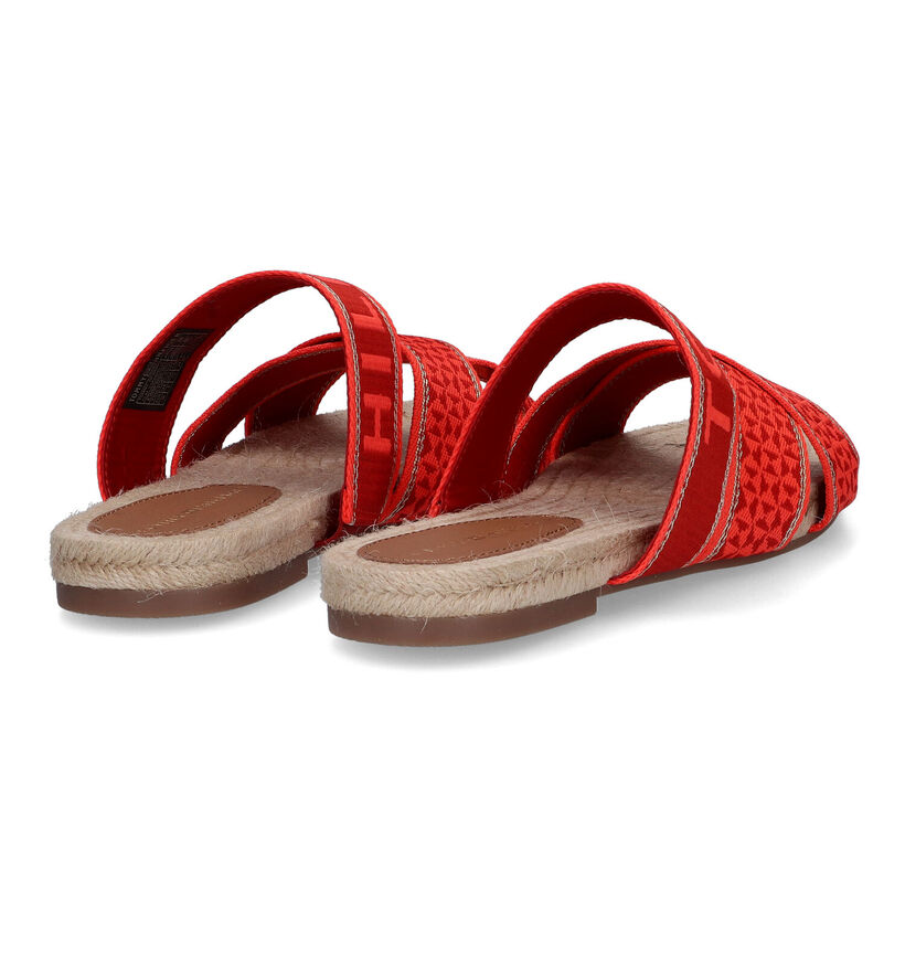 TH Tommy Webbing Oranje Slippers voor dames (304719)