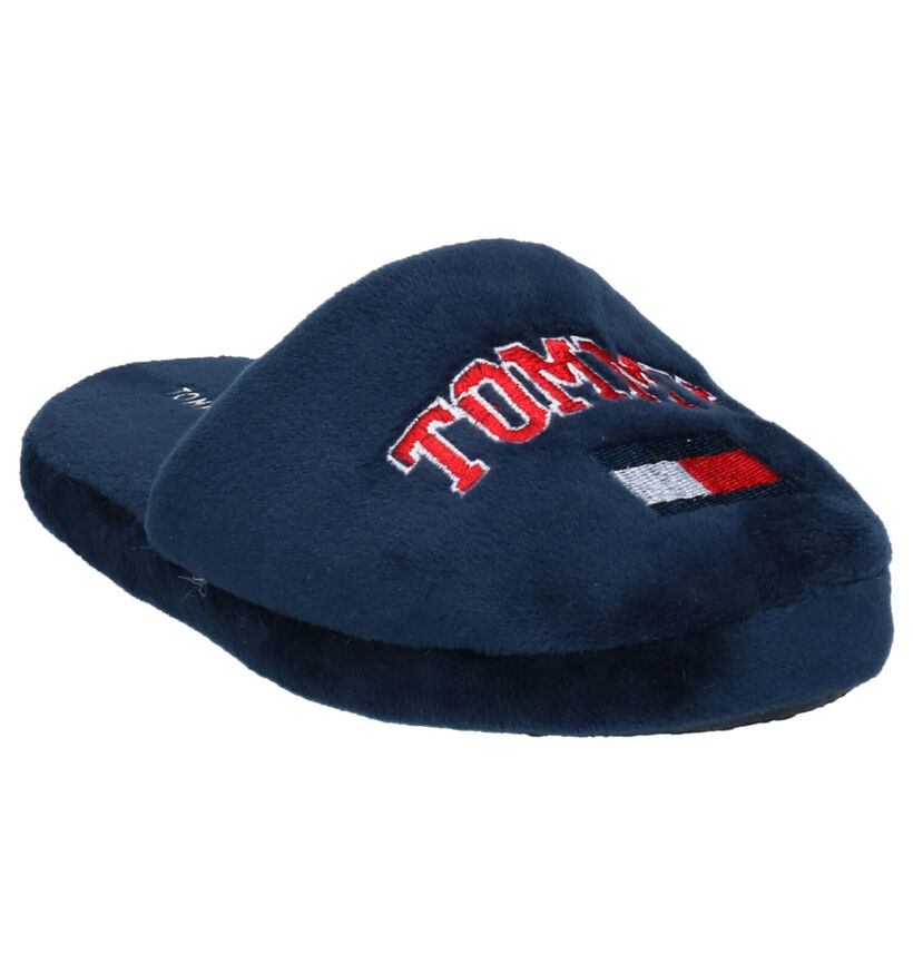 Tommy Hilfiger Pantoufles ouvertes en Bleu foncé en textile (260651)