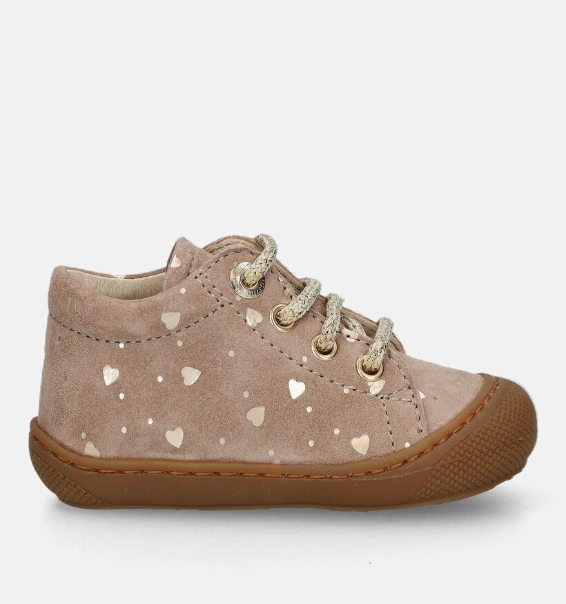 Naturino Cocoon Taupe Babyschoenen voor meisjes (331557) - geschikt voor steunzolen