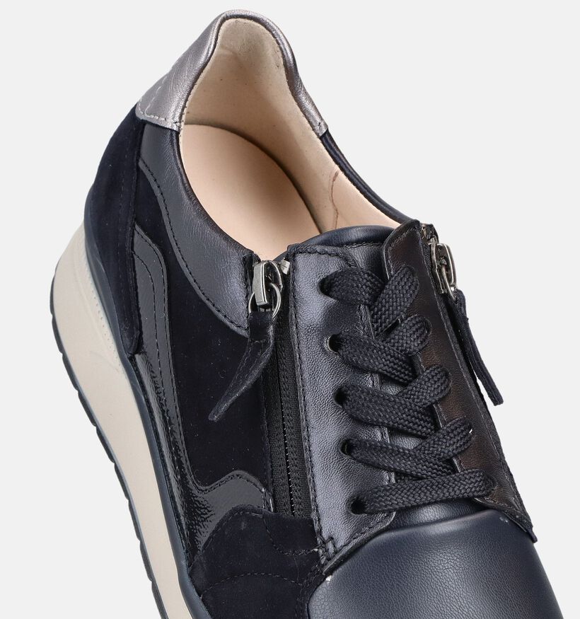 Gabor Donkerblauwe Rits-Veterschoenen voor dames (368352) - geschikt voor steunzolen