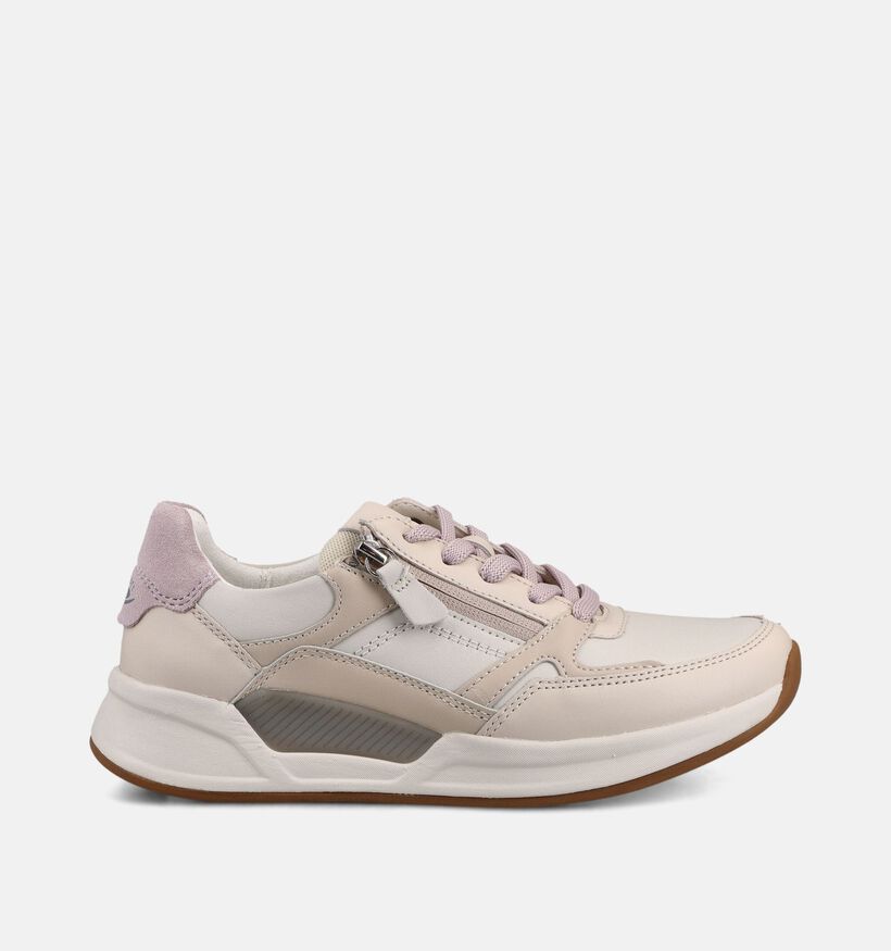 Gabor Rollingsoft Baskets en Blanc pour femmes (368409) - pour semelles orthop&eacute;diques