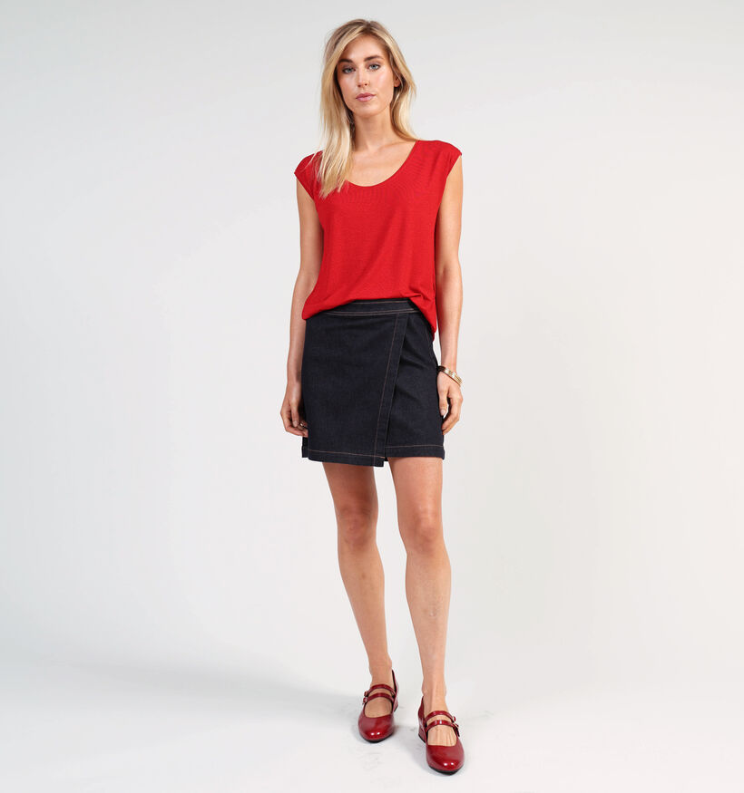 Pieces Rode T-shirt voor dames (361141)