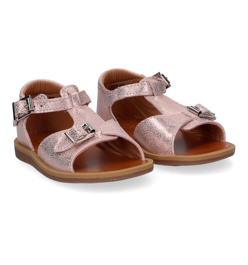 Pom d'Api Poppy Buckle Sandales en Marron pour filles (288607)