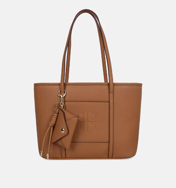 Laurent David Shoppers Beige/Cognac/Blauw