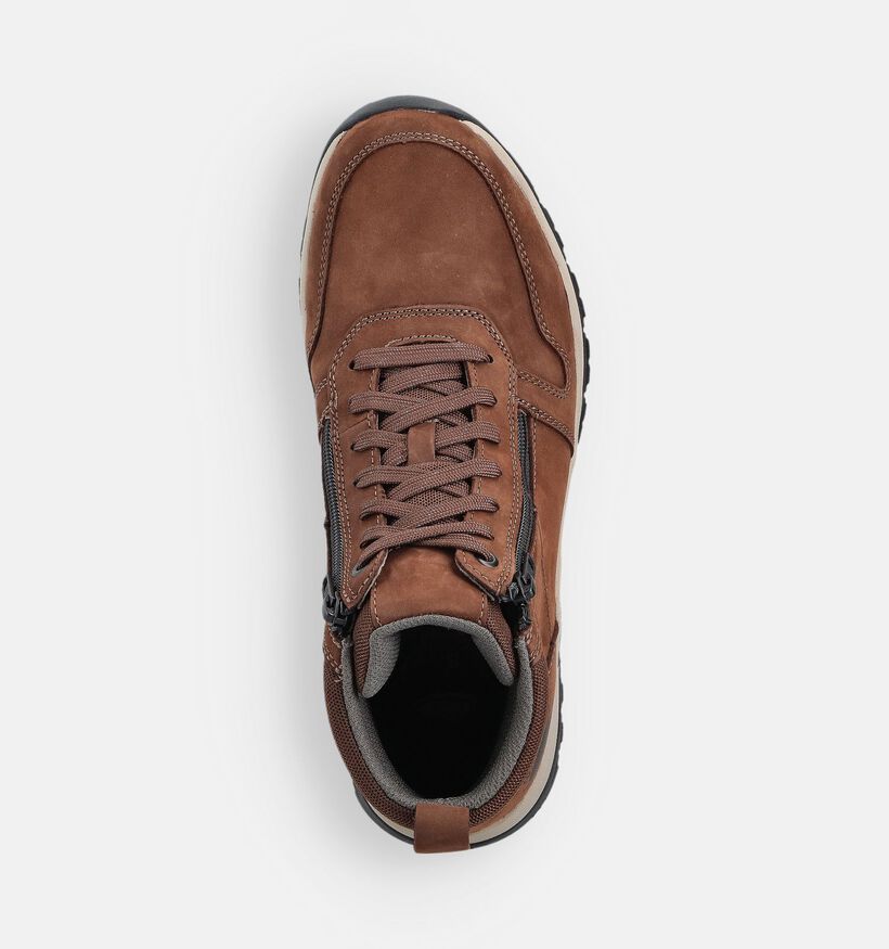 Pius Gabor Cognac Veterboots voor heren (363665) - geschikt voor steunzolen