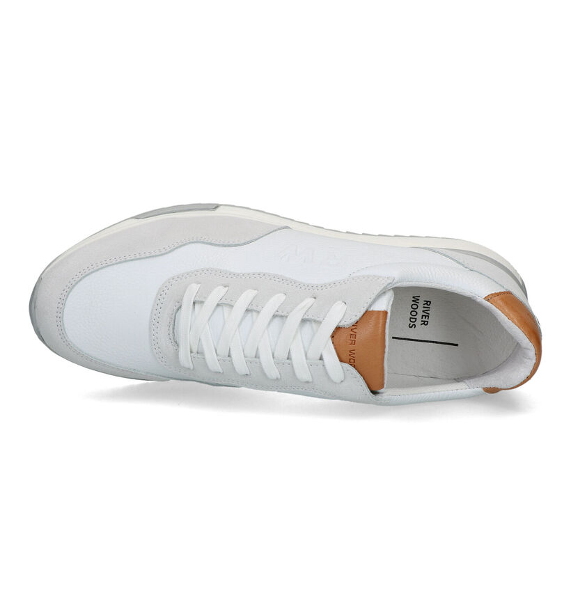 River Woods Lennox Chaussures à lacets en Blanc pour hommes (323066) - pour semelles orthopédiques