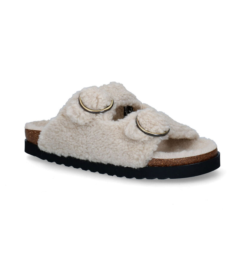 Gabor Grijze Slippers in wol (300236)