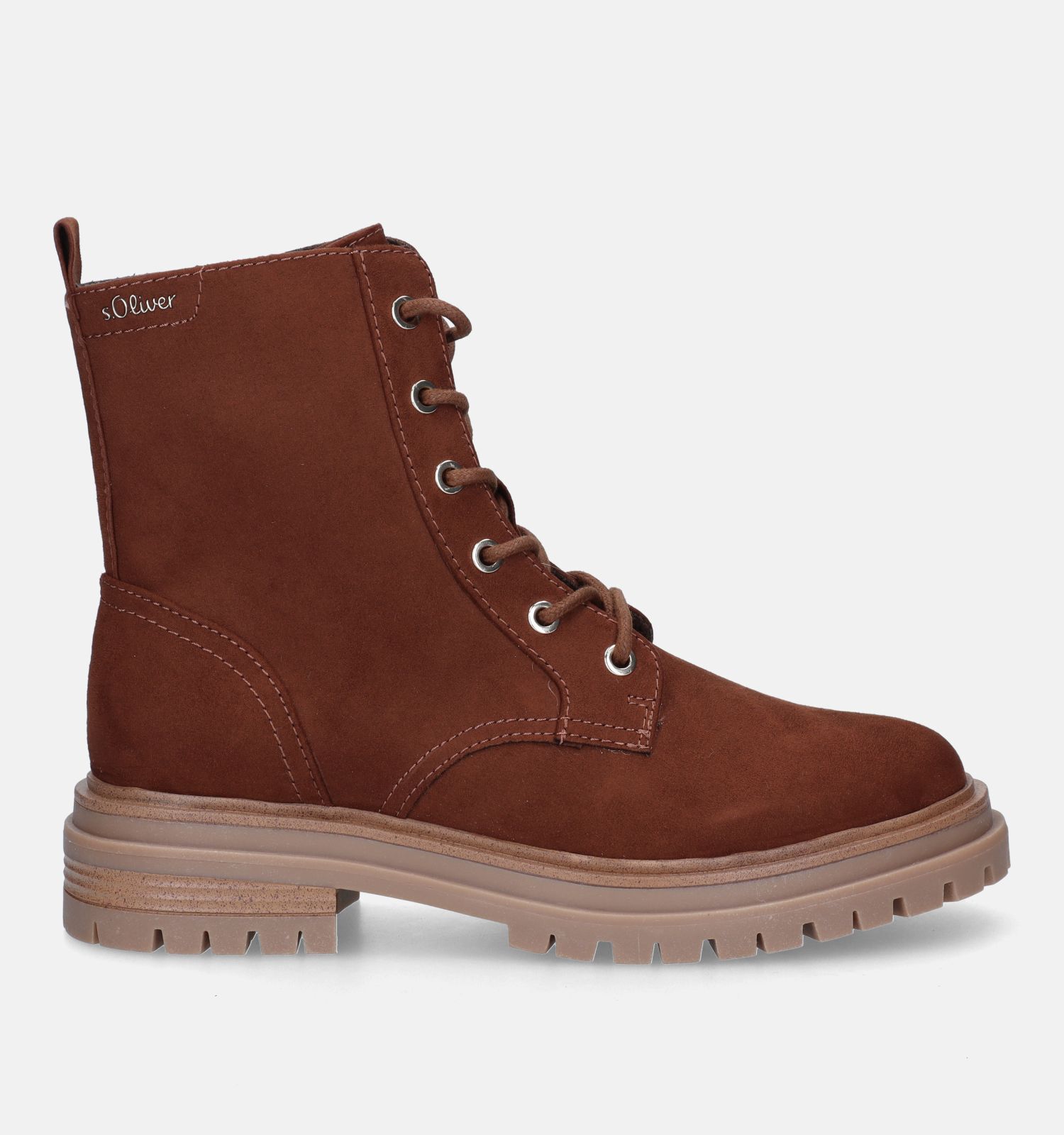 s.Oliver Cognac Veterboots Dames Boots Online op TORFS.BE
