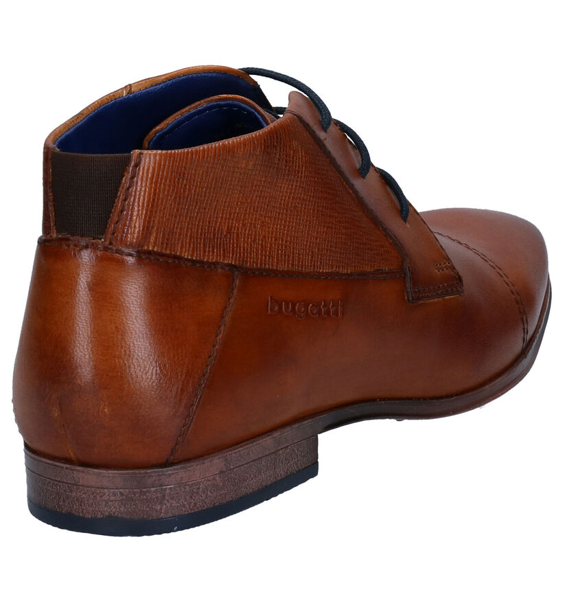 Bugatti Morino Chaussures à lacets en Cognac en cuir (281725)