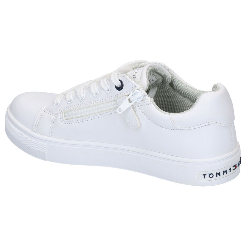 Tommy Hilfiger Witte Veterschoenen in kunstleer (266596)