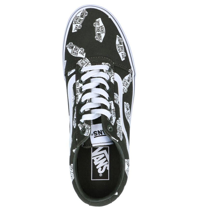 Vans Ward Baskets de skate en Noir pour hommes (337028)