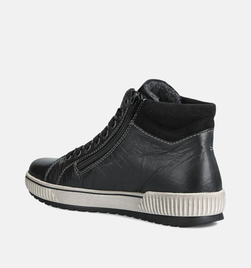 Remonte Zwarte Hoge Sneakers voor dames (360396) - geschikt voor steunzolen