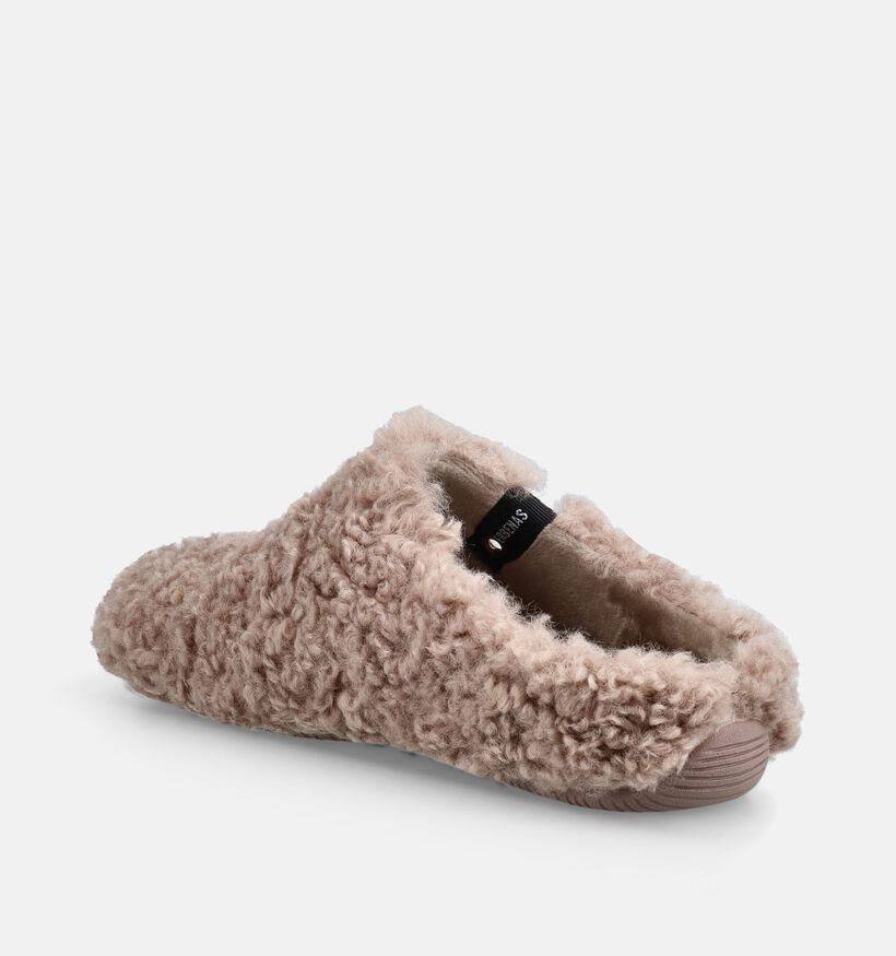 Verbenas York Curly Beige Pantoffels voor dames (380875)