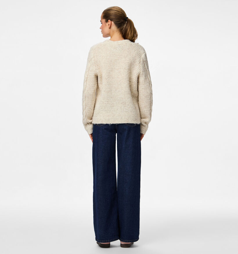 Pieces Nina Lichtbeige Cardigan voor dames (361125)