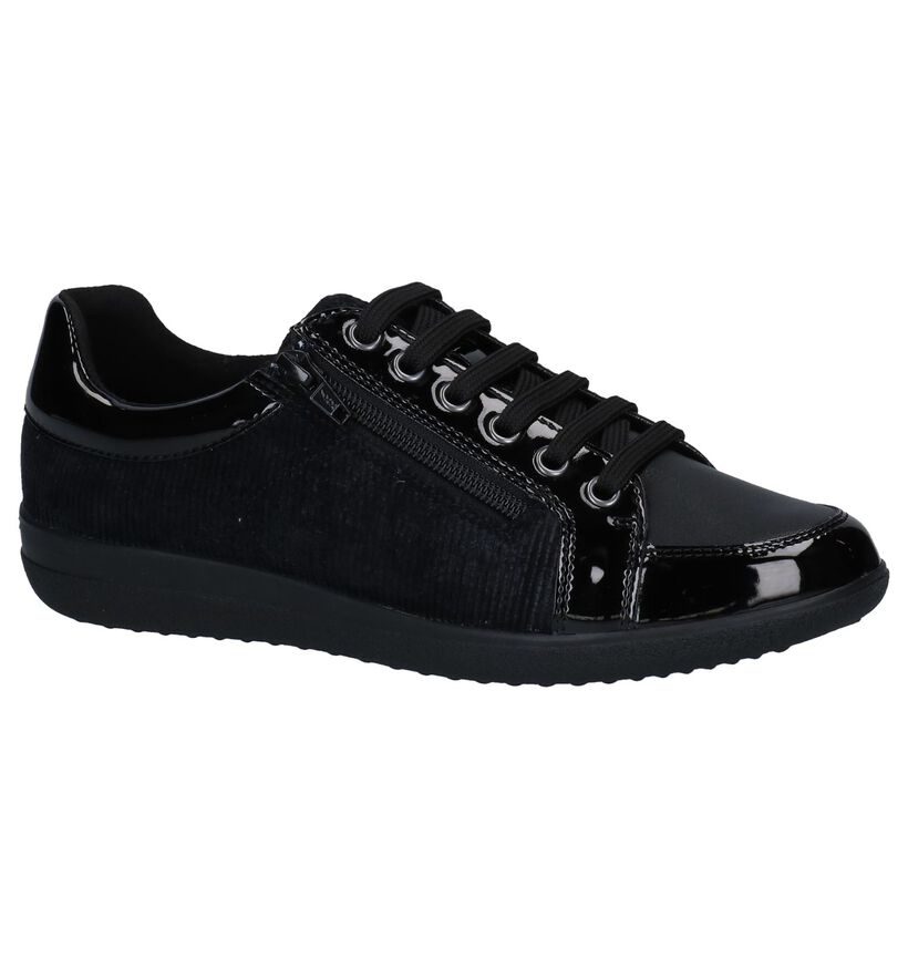 Geoxs Nihal Baskets en Noir en simili cuir (251592)