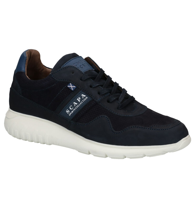 Scapa Kaki Veterschoenen in nubuck (281333)