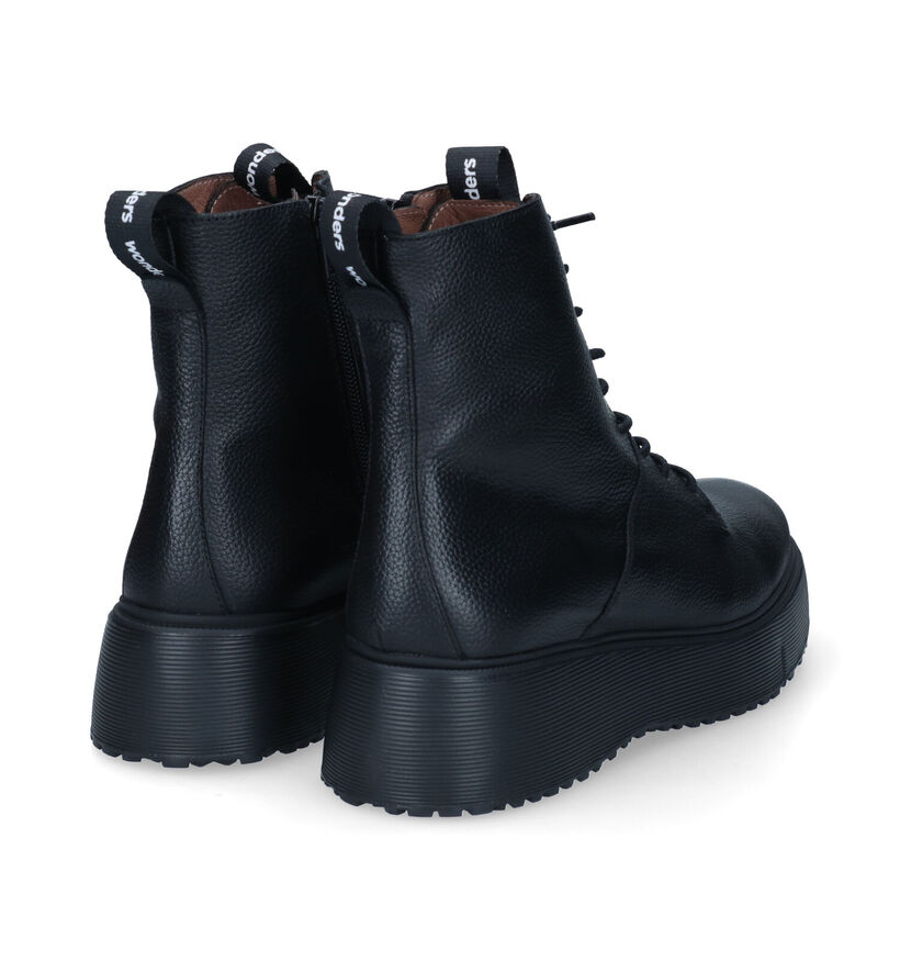 Wonders Boots à lacets en Noir pour femmes (317240)