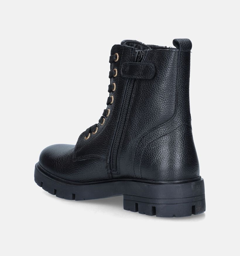 Little David Petra-Lisa Bottines en Noir pour filles (348054) - pour semelles orthopédiques
