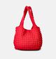 Pieces Finna Waffle Shopper Rood voor dames (351092)