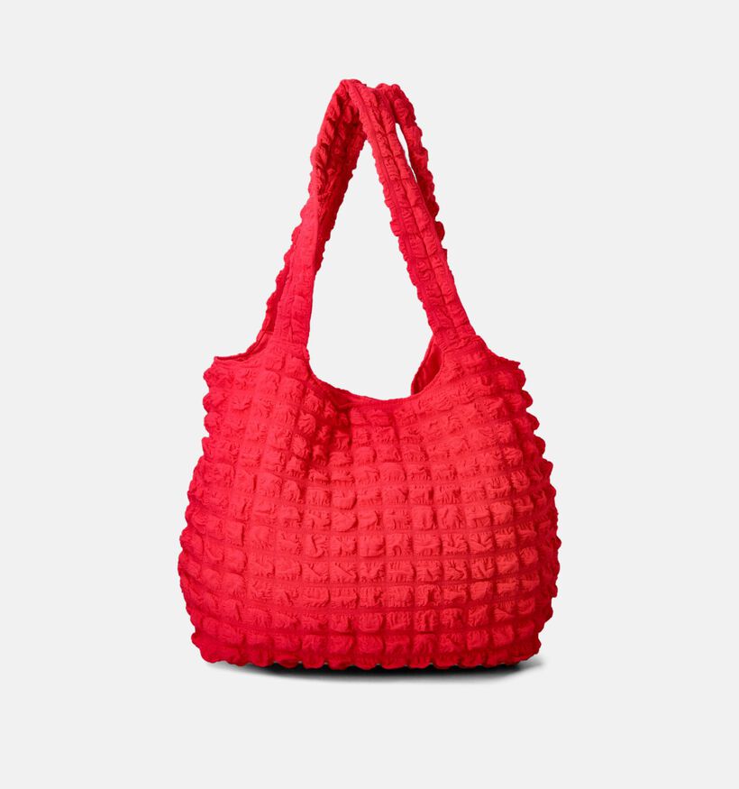 Pieces Finna Waffle Shopper Rood voor dames (351092)