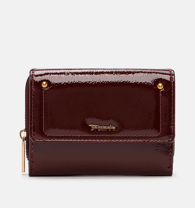 Tamaris Marina Patent Porte-monnaie zipp&eacute; en Bordeaux pour femmes (378799)