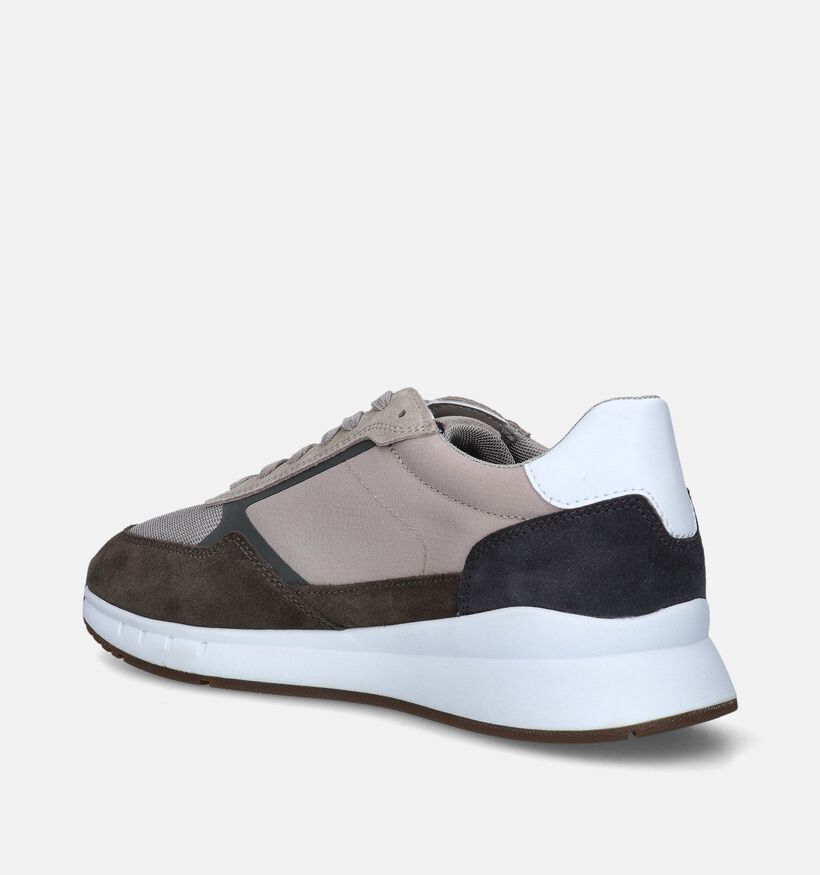 Geox Branthon Taupe veterschoenen voor heren (351624) - geschikt voor steunzolen