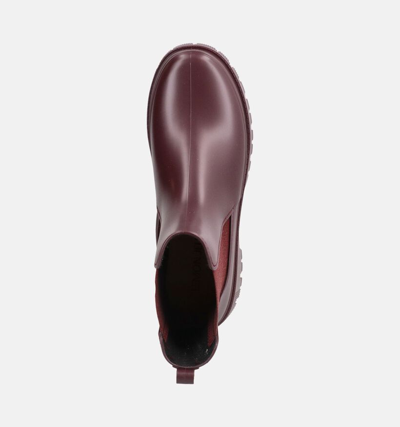 Lemon Jelly Kirby Bottines motardes en Bordeaux pour femmes (381094) - pour semelles orthop&eacute;diques