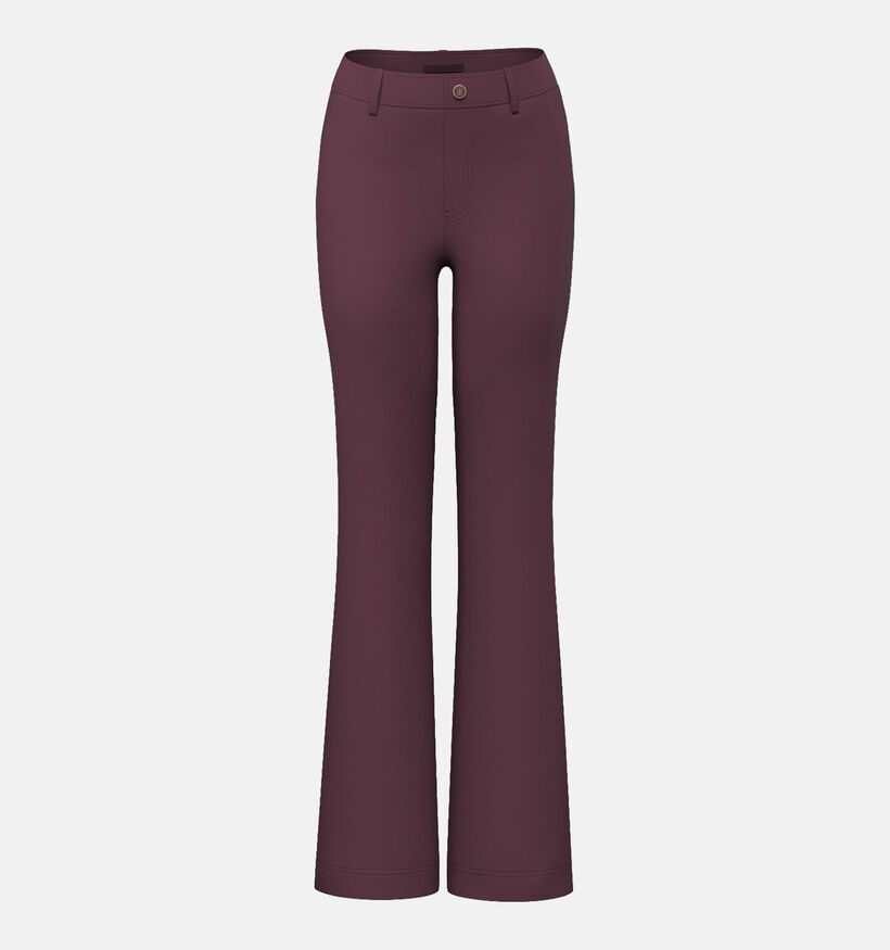 Guess Pantalon Flared en Bordeaux pour femmes (381011)