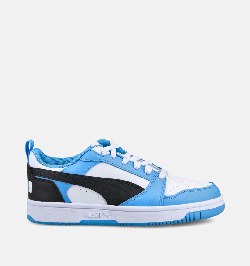 Puma Rebound V6 Baskets basses en Bleu pour gar&ccedil;ons, filles (366635)