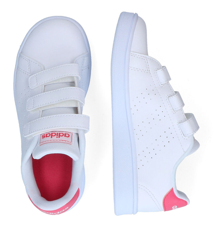 adidas Advantage C Baskets en Blanc pour filles (319539) - pour semelles orthopédiques