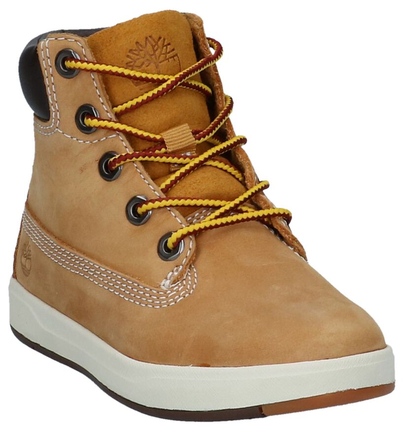 Timberland Davis Square 6 Inch Zwarte Bottines voor jongens (293805) - geschikt voor steunzolen