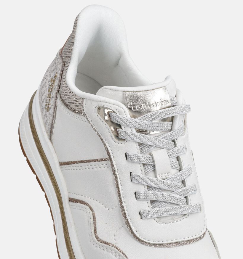 Tamaris Witte Veterschoenen voor dames (367660) - geschikt voor steunzolen
