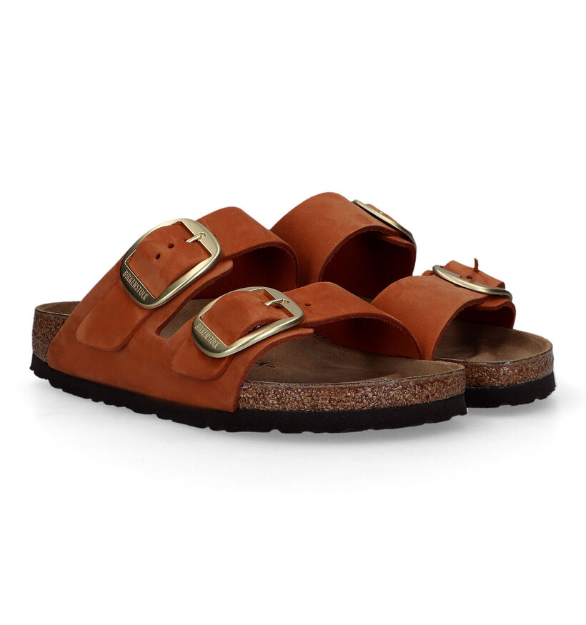 Birkenstock Arizona Big Buckle Zwarte Slippers voor dames (322632)