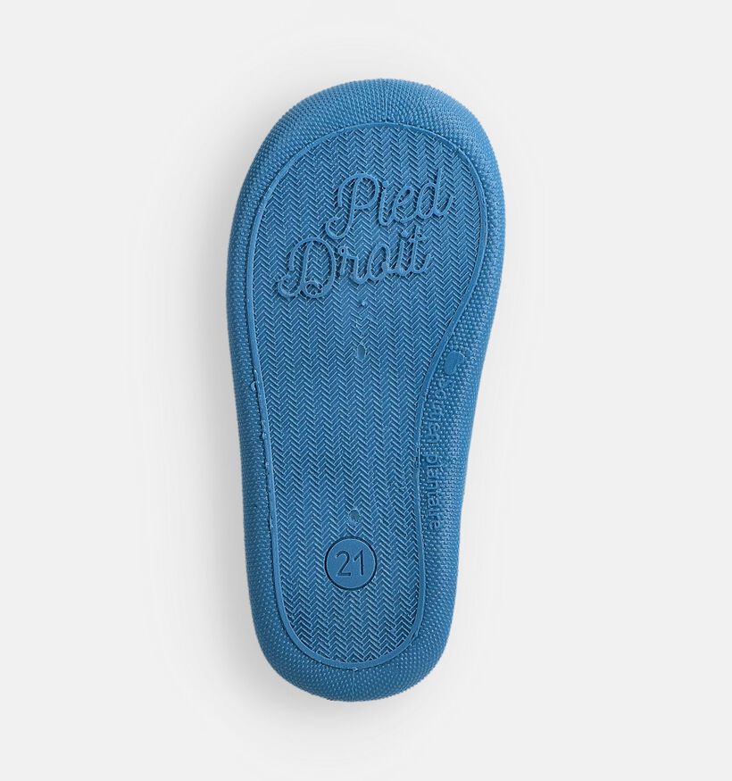 Milo & Mila Pantoufles fermées en Bleu clair pour filles, garçons (364933) - pour semelles orthopédiques