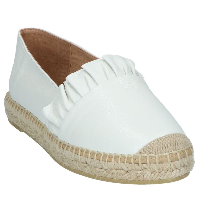 Ecru Espadrilles Kanna in leer (246577)