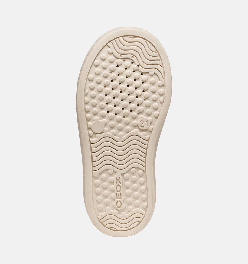 Geox Chaussures à Velcro en Ecru pour garçons (361950) - pour semelles orthopédiques
