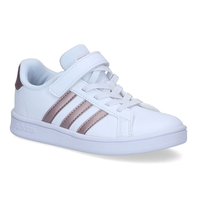 adidas Grand Court C Witte Sneakers voor meisjes (314611) - geschikt voor steunzolen