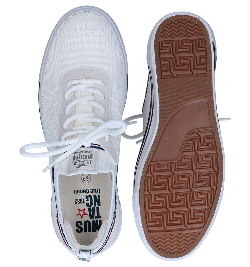 Mustang Baskets slip-on en Blanc en textile (286153)