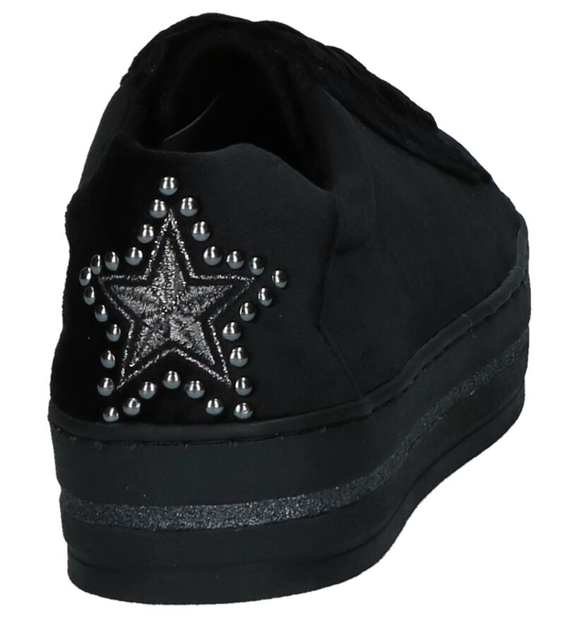Marco Tozzi Velours Zwarte Sneakers in velours (226334)