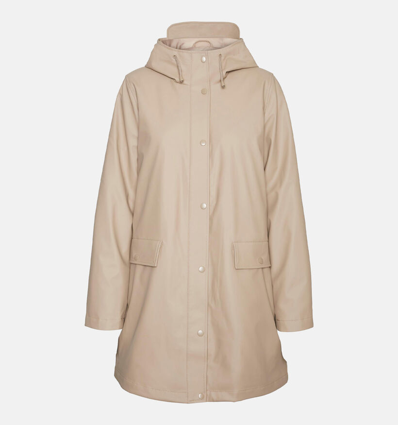 Vero Moda Asta Quilt Coated Imperméable en Beige pour femmes (334175)