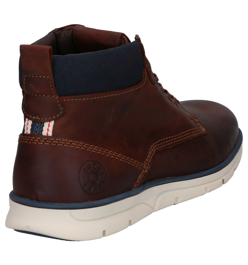 Jack & Jones Tubar Bruine Hoge Schoenen in leer (278341)